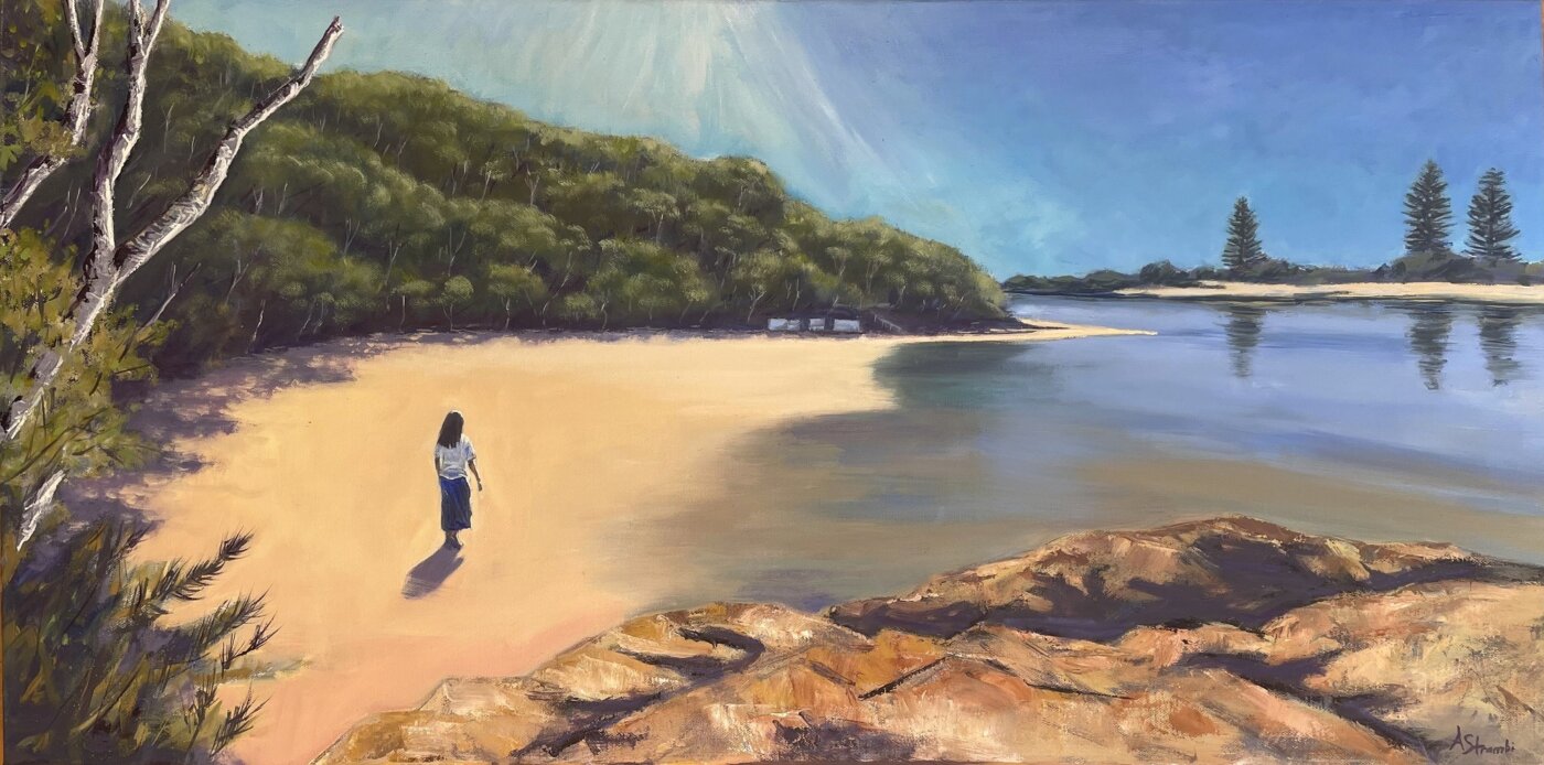 A-2024-Anne-Strambi-Echo-Beach-Stroll-Tallebudgera-Creek