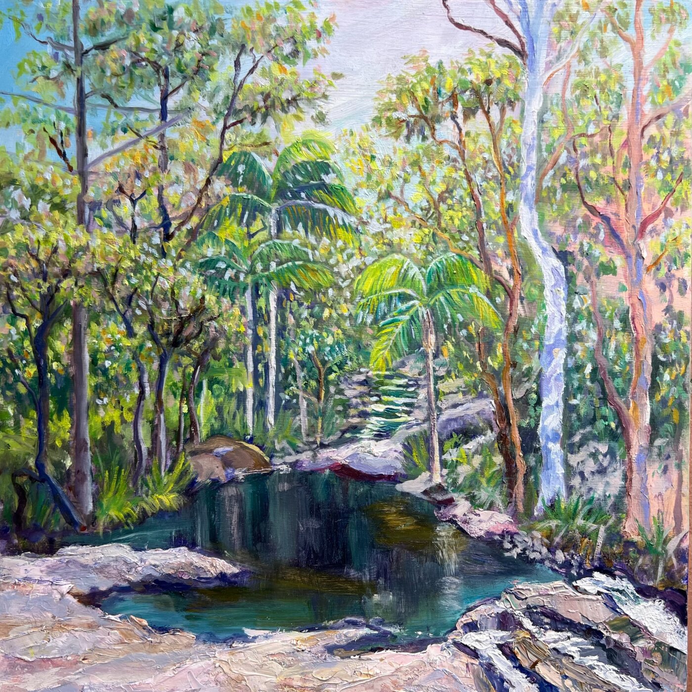 A-2025-Jane-McGeough-Who-bathed-here-before-me-Cedar-Creek-Rock-Pools-Tamborine-Mountain-Wangerriburra-Country