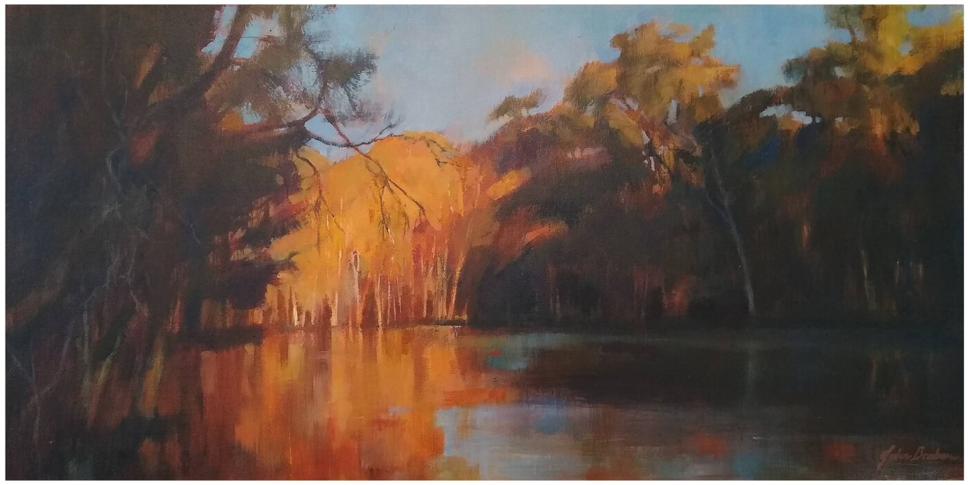 A-2025-John-Braben-Late-Afternnon-Sunlight-Over-Lake