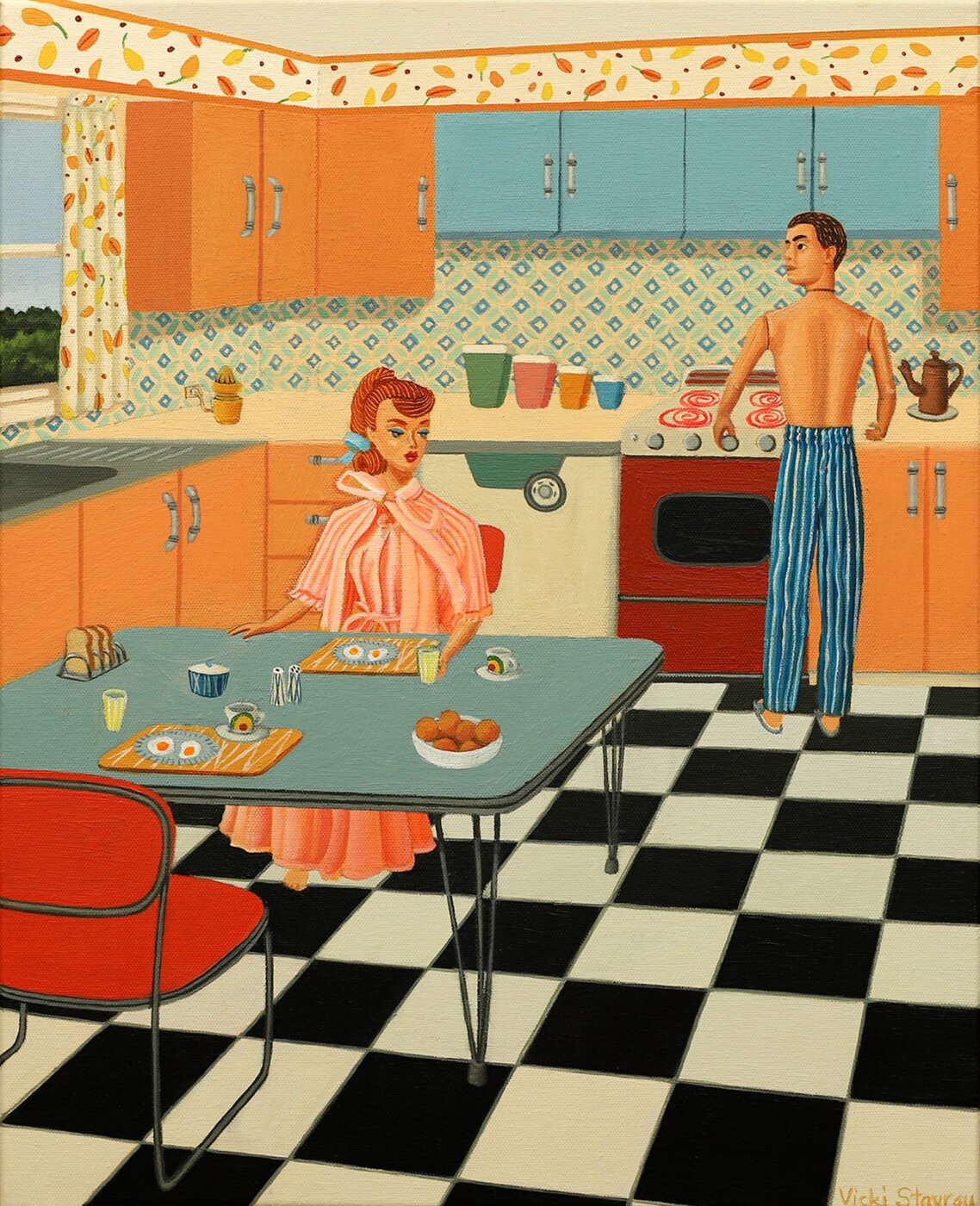 A-2025-Vicki-Stavrou-Sunny-Side-Up-Breakfast-with-Barbie-and-Ken